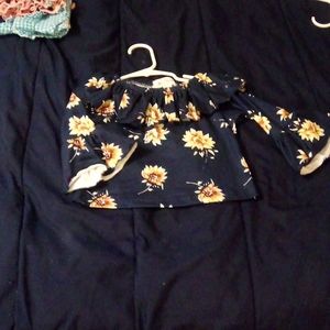 Boutique shirt extra small off the shoulders